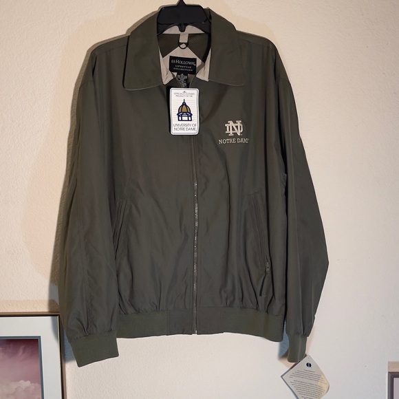 Holloway Other - Vintage Notre Dame Holloway Men's Olive Green Jacket